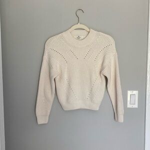 H&M Fall Knit Sweater in Cream